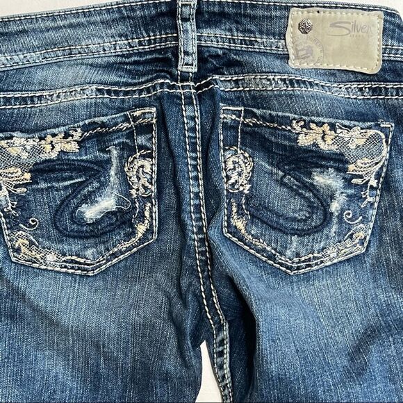 Silver | Factory Distressed Tuesday Low Rise Skinny Jeans - Picture 1 of 8